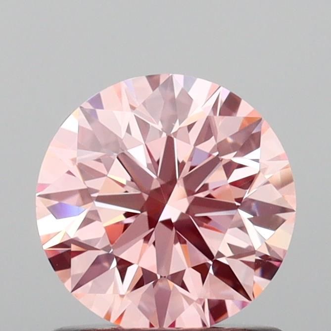 1.01ct Round Lab Grown Diamond (Fancy Intense Pink, Clarity VS1, Cut ID, IGI)